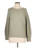 Uniqlo 100% Cotton Solid Green Pullover Sweater Size L - photo 1