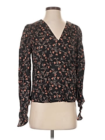 Rebecca Taylor Long Sleeve Silk Top (view 1)