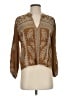 Johnny Was Brown 3/4 Sleeve Blouse Size XS - photo 1