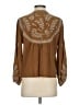 Johnny Was Brown 3/4 Sleeve Blouse Size XS - photo 2