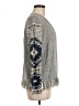 Chaps 100% Cotton Gray Cardigan Size M - photo 4