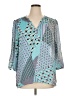 Banana Republic 100% Polyester Teal 3/4 Sleeve Blouse Size XL - photo 1