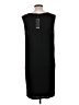 HEATHER 100% Viscose Solid Black Casual Dress Size L - photo 2