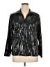 Laura Ashley Metallic Multi Color Silver Long Sleeve Blouse Size 1X - photo 1