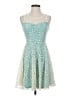 Altar'd State Hearts Teal Cocktail Dress Size S - photo 1