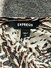 Express Animal Print Brown 3/4 Sleeve Blouse Size XL - photo 7