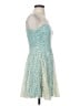 Altar'd State Hearts Teal Cocktail Dress Size S - photo 4