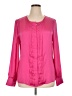 Banana Republic 100% Polyester Pink Long Sleeve Blouse Size XL - photo 1