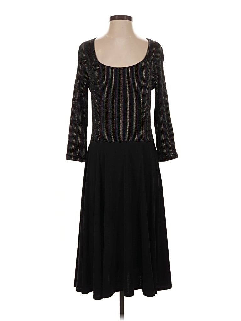 Pre-owned Melissa Masse Casual Dress In Black