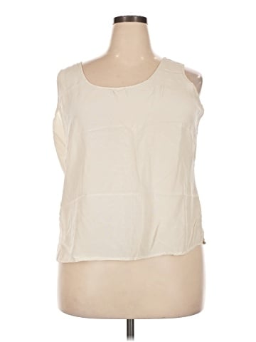 Bob Mackie Sleeveless Silk Top (view 1)