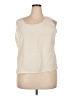 Bob Mackie 100% Silk Ivory Sleeveless Silk Top Size 1X - photo 1