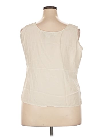 Bob Mackie Sleeveless Silk Top (view 2)