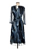 Connected Apparel Graphic Blue Cocktail Dress Size 8 (petite) - photo 2