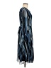 Connected Apparel Graphic Blue Cocktail Dress Size 8 (petite) - photo 4