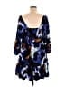Nine West 100% Rayon Print Blue Cocktail Dress Size XL - photo 2