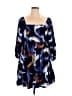 Nine West 100% Rayon Print Blue Cocktail Dress Size XL - photo 1