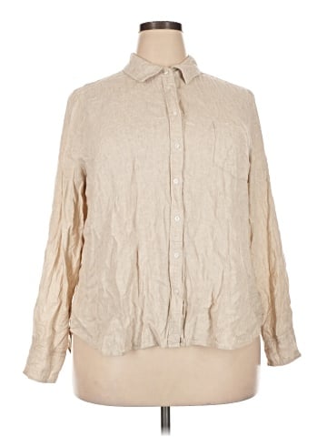 Caslon Long Sleeve Blouse (view 1)