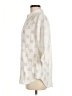 Boho Chic Ivory 3/4 Sleeve Button-Down Shirt Size M - photo 5