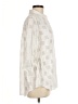 Boho Chic Ivory 3/4 Sleeve Button-Down Shirt Size M - photo 4