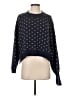 Free People Polka Dots Blue Pullover Sweater Size S - photo 1