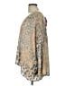 Pol 100% Polyester Animal Print Gold Cardigan Size L - photo 5