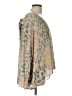 Pol 100% Polyester Animal Print Gold Cardigan Size L - photo 4