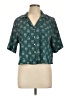 Rachel Zoe 100% Polyester Teal Short Sleeve Blouse Size L - photo 1