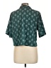 Rachel Zoe 100% Polyester Teal Short Sleeve Blouse Size L - photo 2