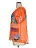 Cato 100% Polyester Orange Short Sleeve Blouse Size XL - photo 5