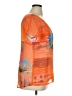 Cato 100% Polyester Orange Short Sleeve Blouse Size XL - photo 4