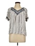 Knox Rose Silver Short Sleeve Blouse Size L - photo 1