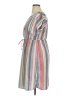 Blush 100% Polyester Stripes Gray Casual Dress Size XL - photo 5