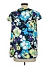 Cooper & Ella 100% Polyester Floral Blue Short Sleeve Blouse Size Lg (3) - photo 2