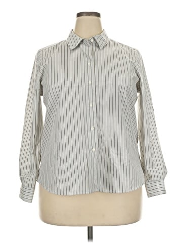 Foxcroft Long Sleeve Button-Down Shirt (view 1)