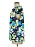 Cooper & Ella 100% Polyester Floral Blue Short Sleeve Blouse Size Lg (3) - photo 5