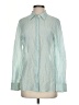Theory 100% Cotton Stripes Green Long Sleeve Button-Down Shirt Size S - photo 1