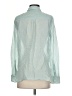 Theory 100% Cotton Stripes Green Long Sleeve Button-Down Shirt Size S - photo 2