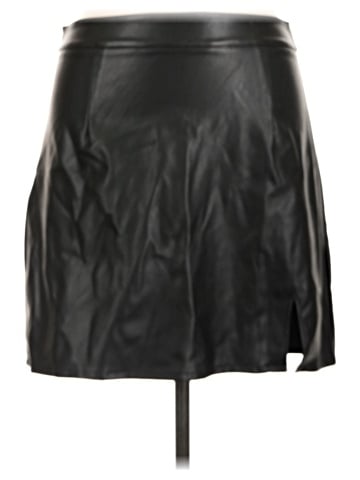 Kendall & Kylie Faux Leather Skirt (view 1)