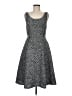 ModCloth 100% Polyester Tweed Gray Cocktail Dress Size 8 - photo 1