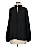 H&M 100% Polyester Black Long Sleeve Blouse Size S - photo 1