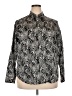 Chaps 100% Cotton Paisley Black Long Sleeve Button-Down Shirt Size 2X - photo 1