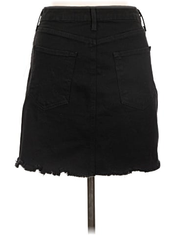Just Black Denim Skirt (view 2)