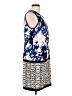 Forenza 100% Polyester Graphic Blue Casual Dress Size 10 - photo 4