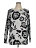 Venus Floral Silver Pullover Sweater Size XL - photo 1