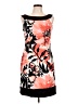 Connected Apparel Graphic Orange Cocktail Dress Size 10 - photo 1