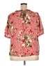 Style&Co 100% Polyester Pink Short Sleeve Blouse Size 2X - photo 2