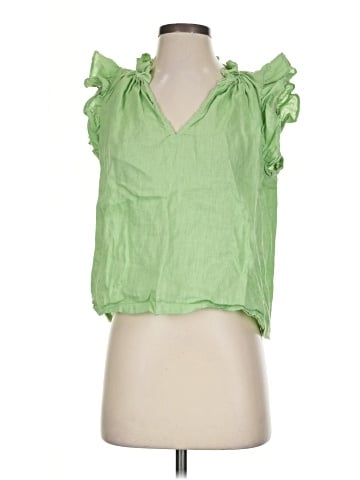 Olivaceous Sleeveless Blouse (view 1)