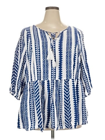 BLOOMCHIC 3/4 Sleeve Blouse (view 1)