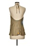 Closed 100% Viscose Gold Sleeveless Blouse Size M - photo 2