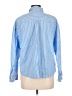 Old Navy 100% Cotton Stripes Blue Long Sleeve Button-Down Shirt Size L - photo 2